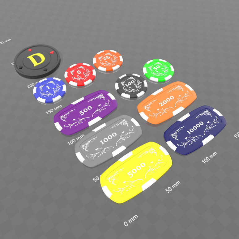 poker chip 3d stl poker chip 3d stl
